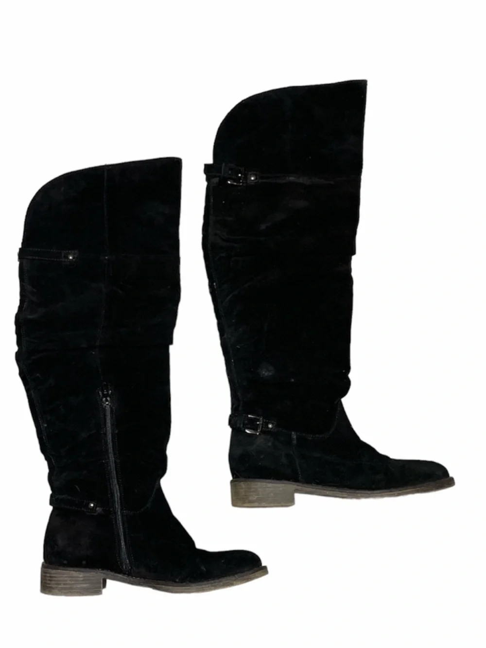 Boutique 9 Black Over-the-Knee Suede Riding Boots